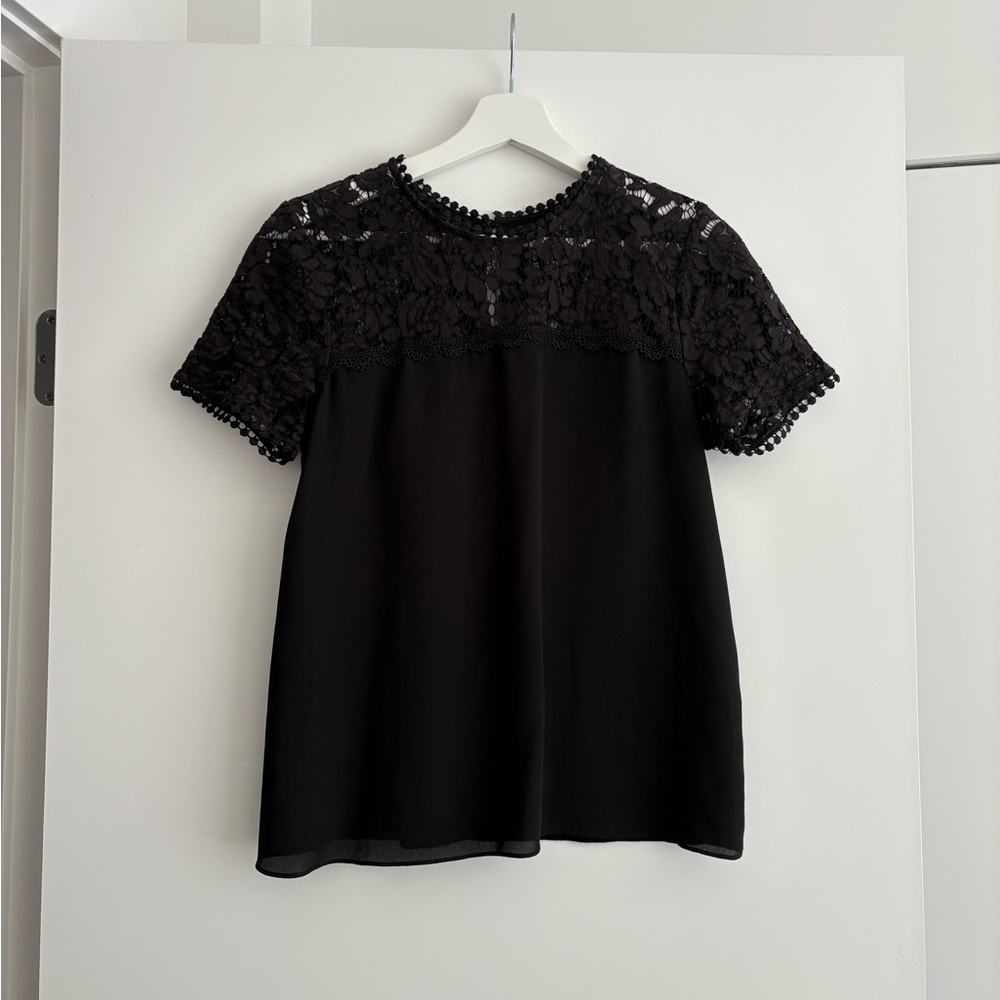 Ever New Black Lace Blouse